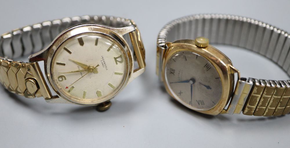 Two gentlemans wrist watches including a 9ct Rotary manual wind watch.